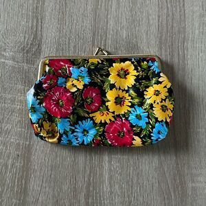 NWOT … Floral Burst Clutch / Makeup Bag